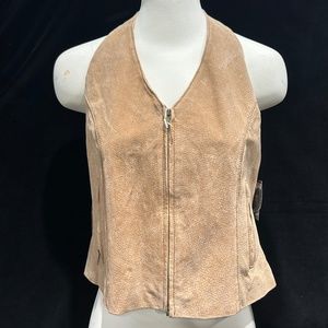 Wilsons Leather Tan Halter top/vest